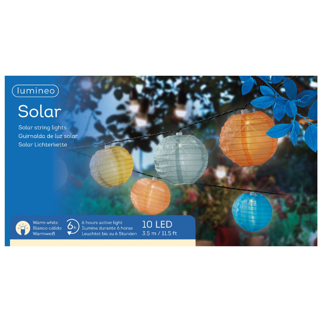 Solar Lantern String Lights – 11.5ft